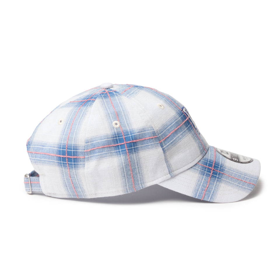9TWENTY ロサンゼルス・ドジャース Ombre Plaid オンブレチェック ブルー | NEW ERA ニューエラ公式オンラインストア
