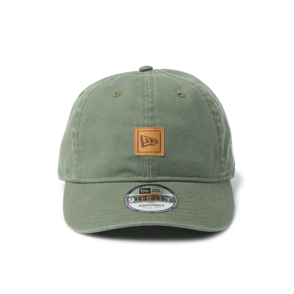 9THIRTY フラッグロゴ ウーブンパッチ Washed Duck オリーブ | NEW ERA ニューエラ公式オンラインストア