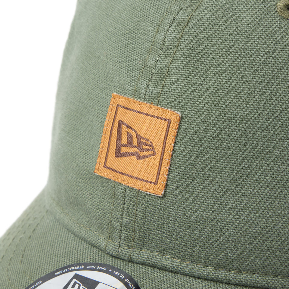 9THIRTY フラッグロゴ ウーブンパッチ Washed Duck オリーブ | NEW ERA ニューエラ公式オンラインストア