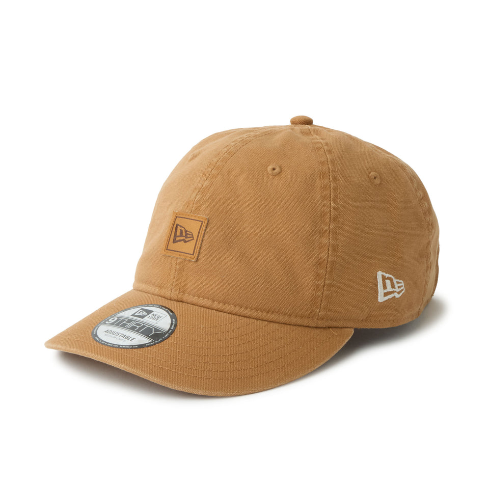 9THIRTY フラッグロゴ ウーブンパッチ Washed Duck ライトブロンズ | NEW ERA ニューエラ公式オンラインストア