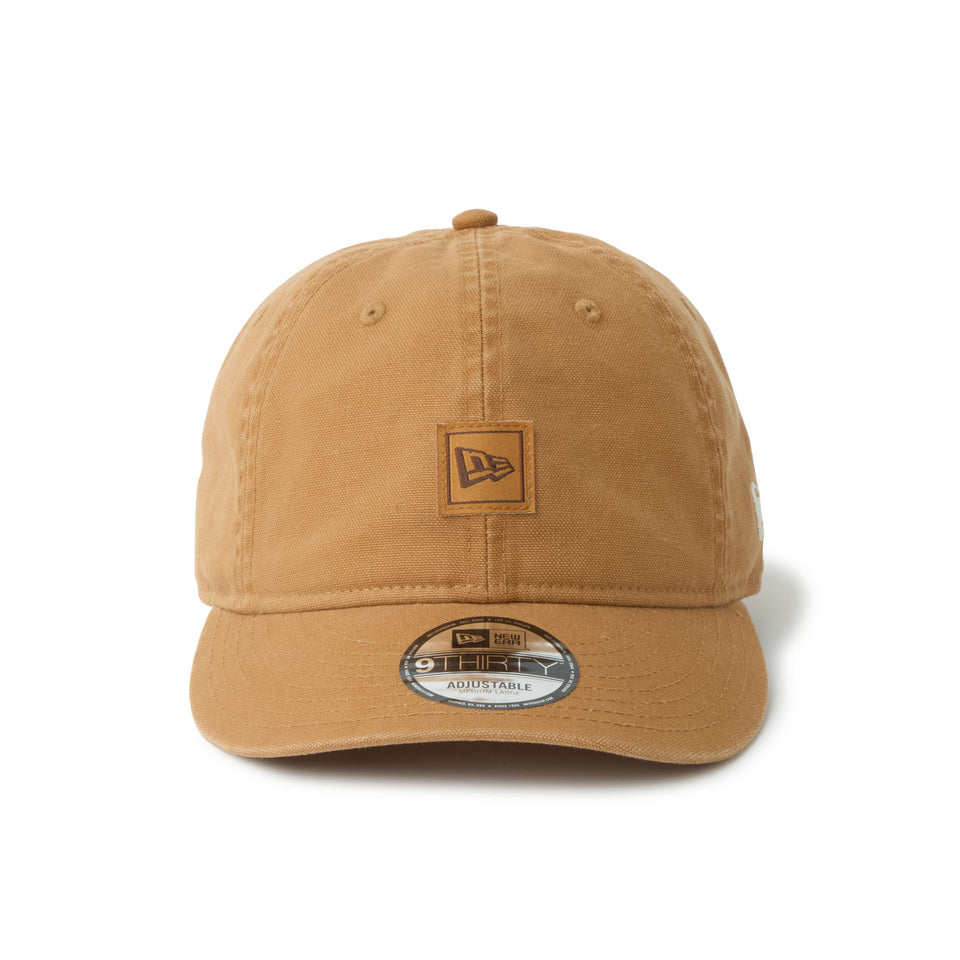 9THIRTY フラッグロゴ ウーブンパッチ Washed Duck ライトブロンズ | NEW ERA ニューエラ公式オンラインストア