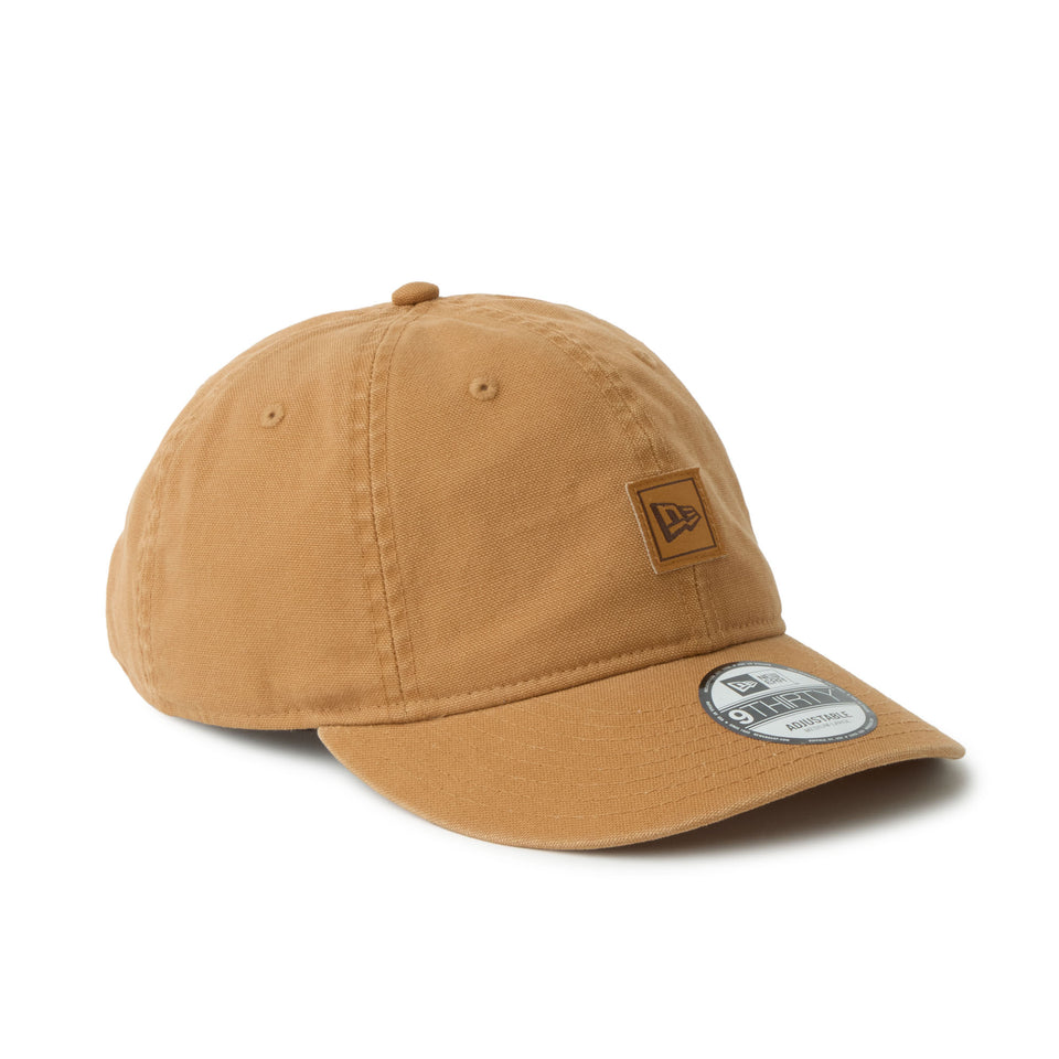 9THIRTY フラッグロゴ ウーブンパッチ Washed Duck ライトブロンズ | NEW ERA ニューエラ公式オンラインストア