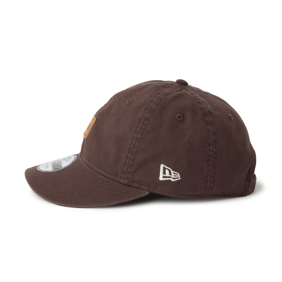 9THIRTY フラッグロゴ ウーブンパッチ Washed Duck ブラウンスエード | NEW ERA ニューエラ公式オンラインストア