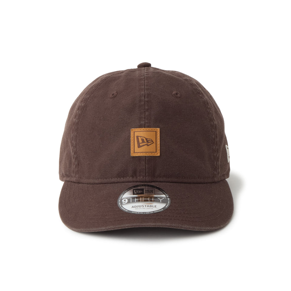 9THIRTY フラッグロゴ ウーブンパッチ Washed Duck ブラウンスエード | NEW ERA ニューエラ公式オンラインストア