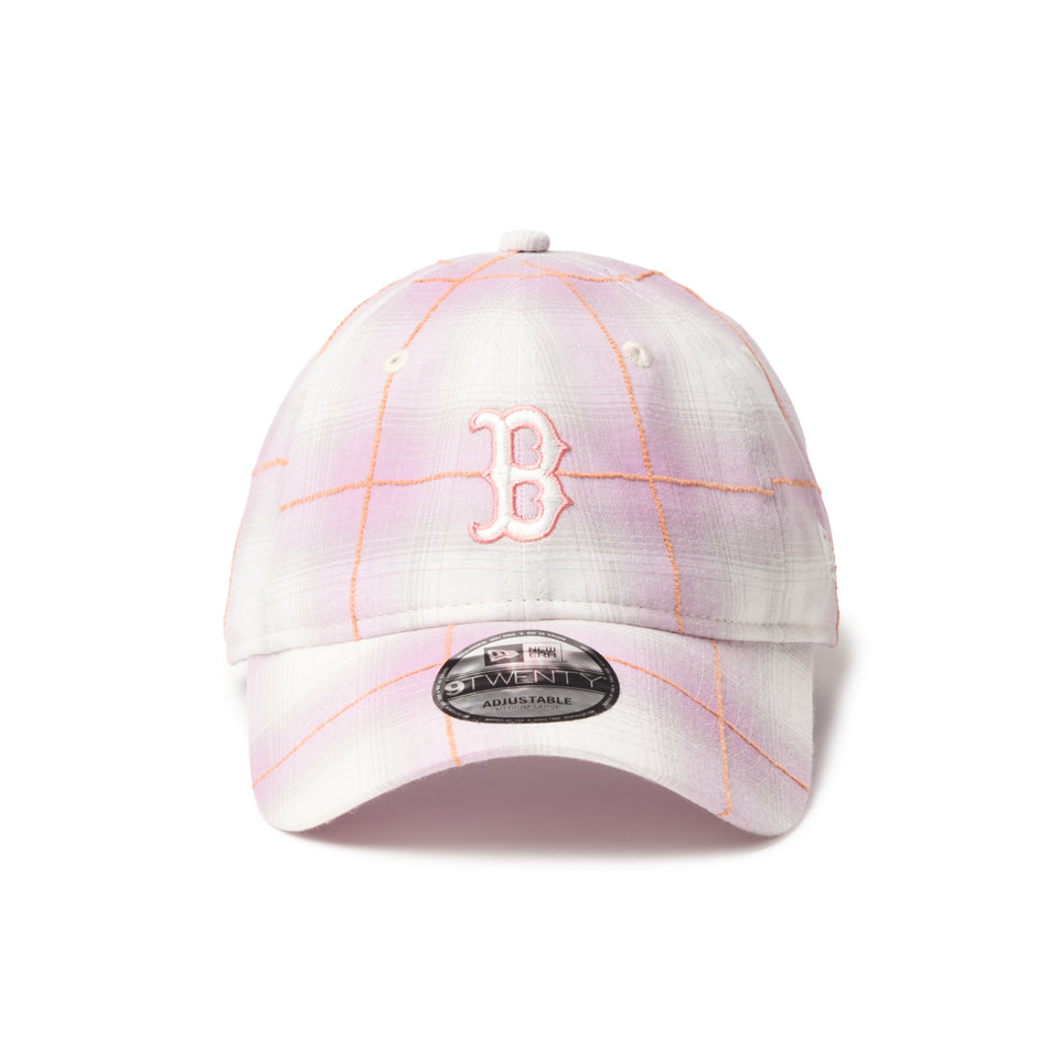 9TWENTY ボストン・レッドソックス Ombre Plaid オンブレチェック ピンク | NEW ERA ニューエラ公式オンラインストア