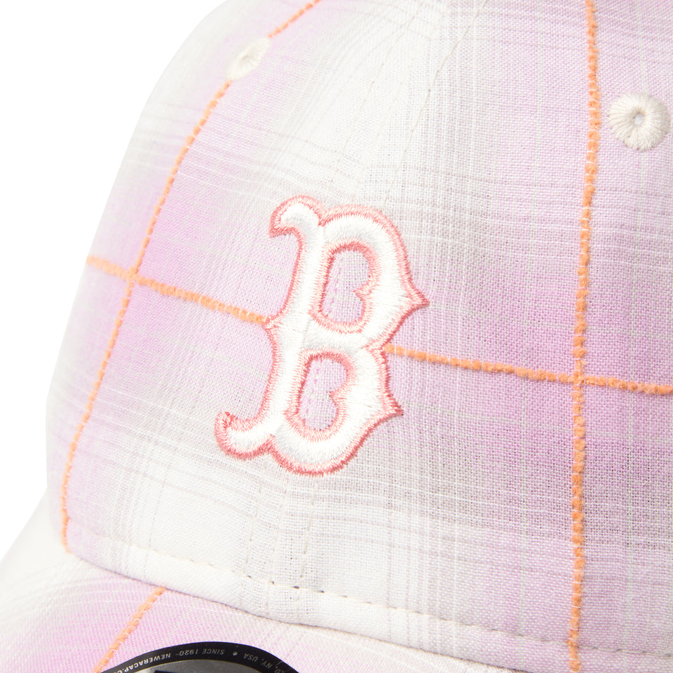 9TWENTY ボストン・レッドソックス Ombre Plaid オンブレチェック ピンク | NEW ERA ニューエラ公式オンラインストア