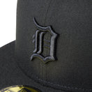 59FIFTY デトロイト・タイガース MLB Black on Black ブラック | NEW ERA ニューエラ公式オンラインストア