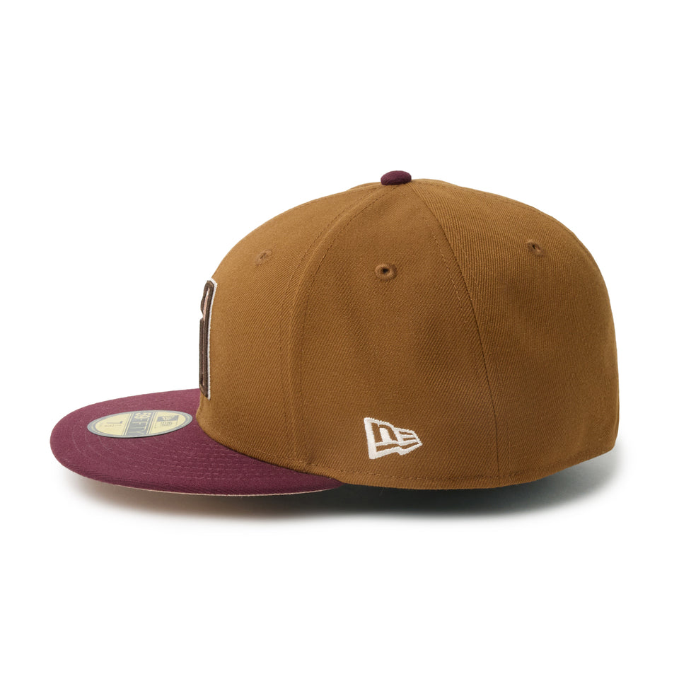 59FIFTY Mocha Mousse アリゾナ・ダイヤモンドバックス トーステッドピーナッツ/フロステッドバーガンディー | NEW ERA ニューエラ公式オンラインストア