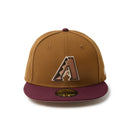 59FIFTY Mocha Mousse アリゾナ・ダイヤモンドバックス トーステッドピーナッツ/フロステッドバーガンディー | NEW ERA ニューエラ公式オンラインストア