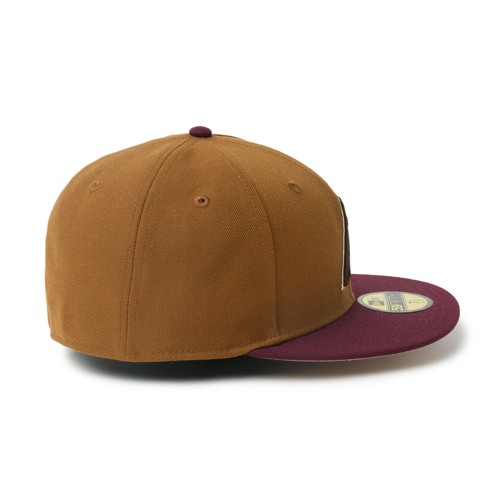 59FIFTY Mocha Mousse アリゾナ・ダイヤモンドバックス トーステッドピーナッツ/フロステッドバーガンディー | NEW ERA ニューエラ公式オンラインストア