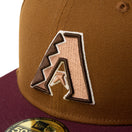 59FIFTY Mocha Mousse アリゾナ・ダイヤモンドバックス トーステッドピーナッツ/フロステッドバーガンディー | NEW ERA ニューエラ公式オンラインストア