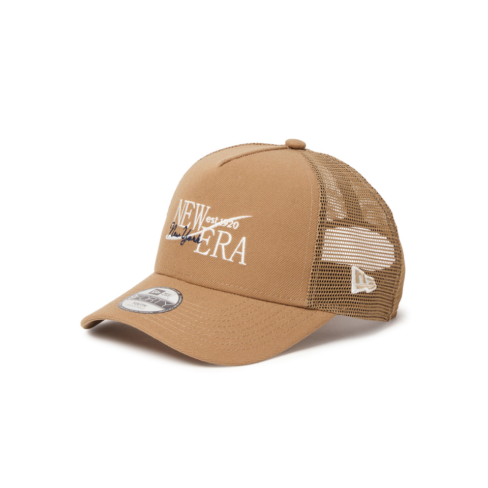 キッズ Youth 9FORTY A-Frame トラッカー Wind Logo カーキ 26SS | NEW ERA ニューエラ公式オンラインストア