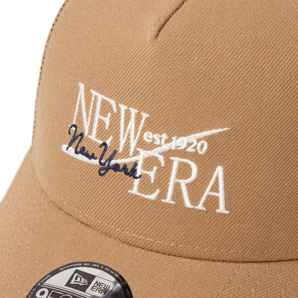 キッズ Youth 9FORTY A-Frame トラッカー Wind Logo カーキ 26SS | NEW ERA ニューエラ公式オンラインストア