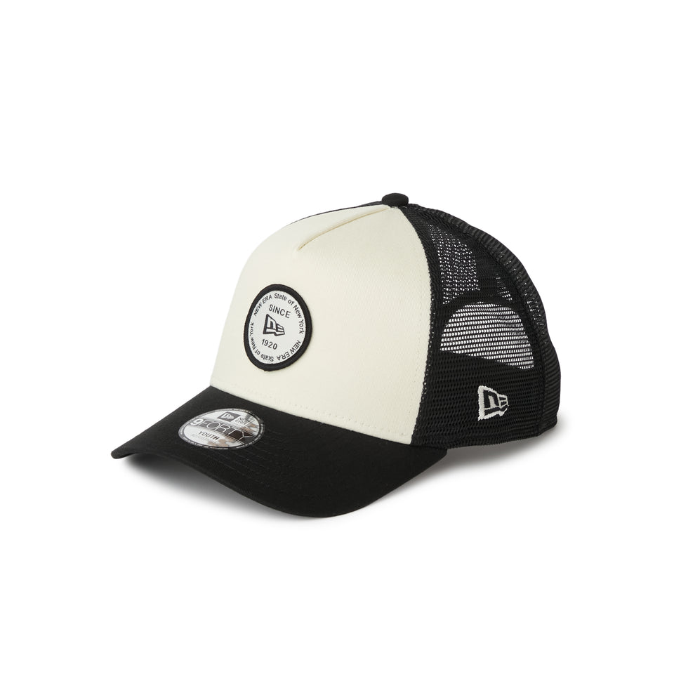 キッズ Youth 9FORTY A-Frame トラッカー Round Patch クロームホワイト/ブラック | NEW ERA ニューエラ公式オンラインストア