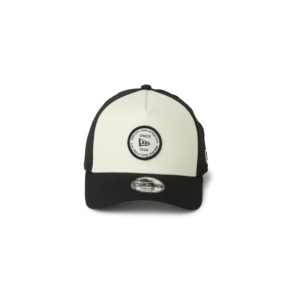 キッズ Youth 9FORTY A-Frame トラッカー Round Patch クロームホワイト/ブラック | NEW ERA ニューエラ公式オンラインストア