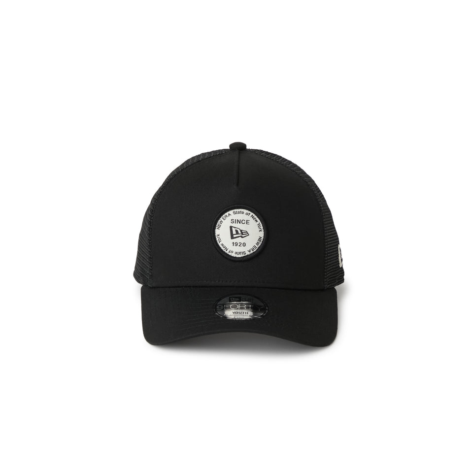 キッズ Youth 9FORTY A-Frame トラッカー Round Patch ブラック | NEW ERA ニューエラ公式オンラインストア