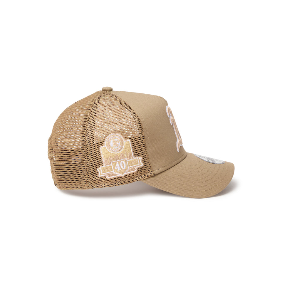 キッズ Youth 9FORTY A-Frame トラッカー オークランド・アスレチックス MLB Side Patch カーキ | NEW ERA ニューエラ公式オンラインストア