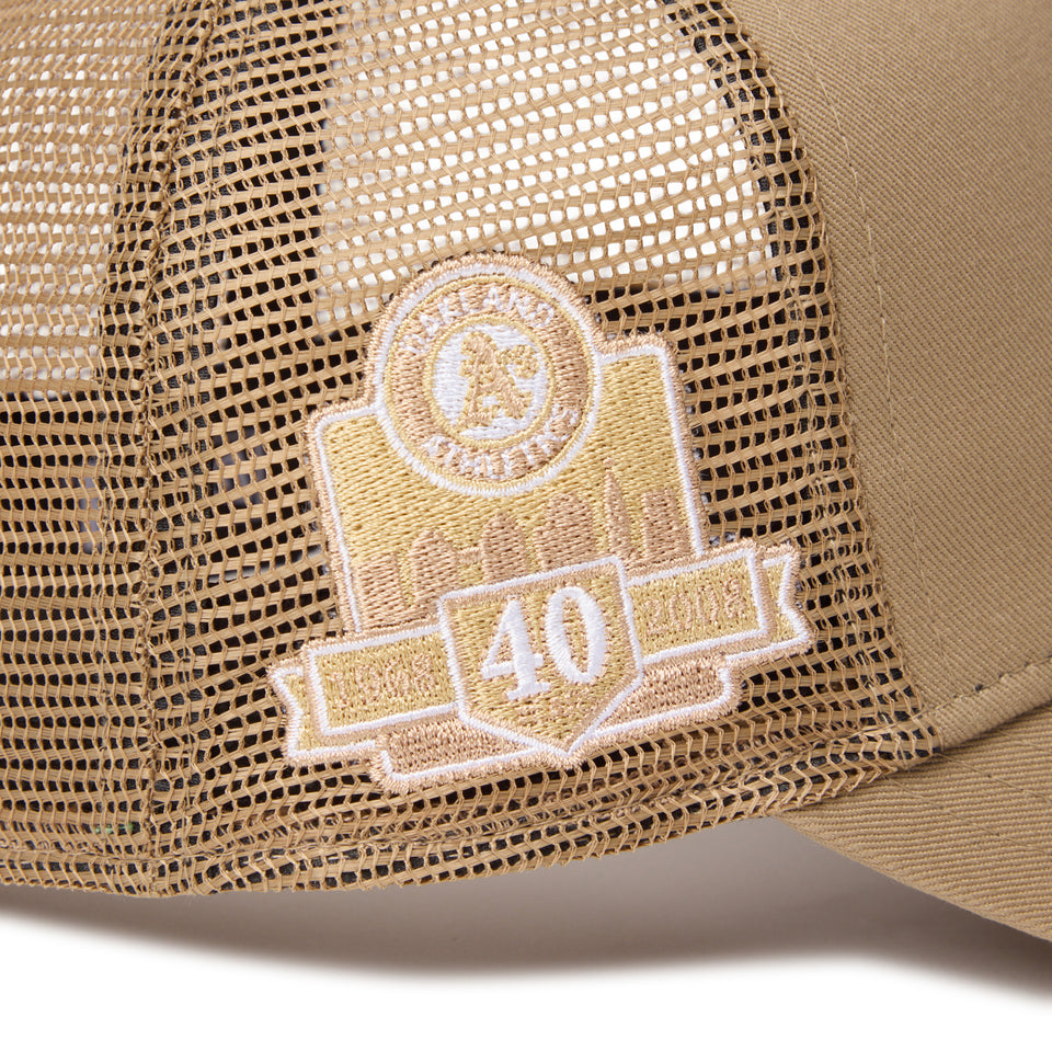 キッズ Youth 9FORTY A-Frame トラッカー オークランド・アスレチックス MLB Side Patch カーキ | NEW ERA ニューエラ公式オンラインストア