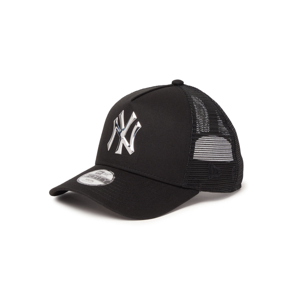 キッズ Youth 9FORTY A-Frame トラッカー ニューヨーク・ヤンキース TPU Logo ブラック | NEW ERA ニューエラ公式オンラインストア