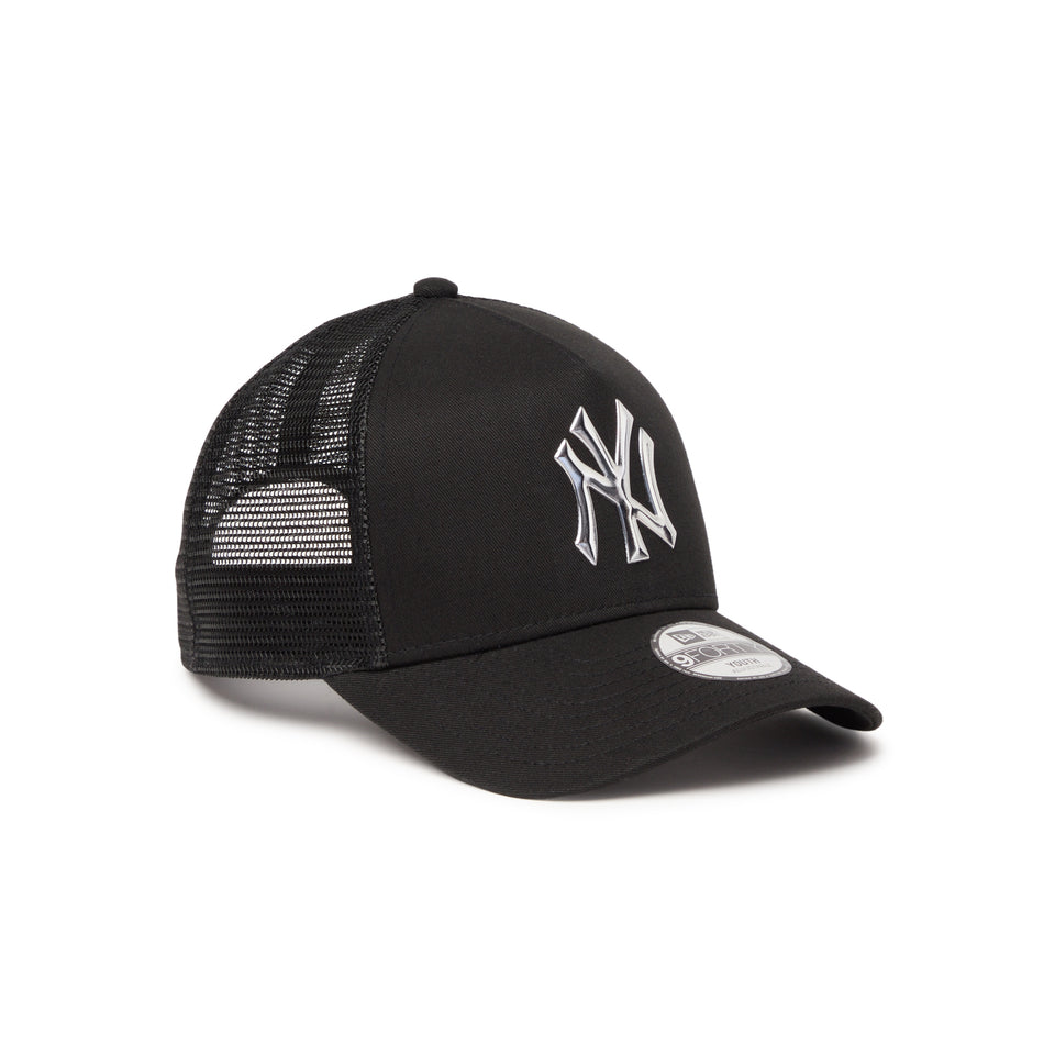 キッズ Youth 9FORTY A-Frame トラッカー ニューヨーク・ヤンキース TPU Logo ブラック | NEW ERA ニューエラ公式オンラインストア