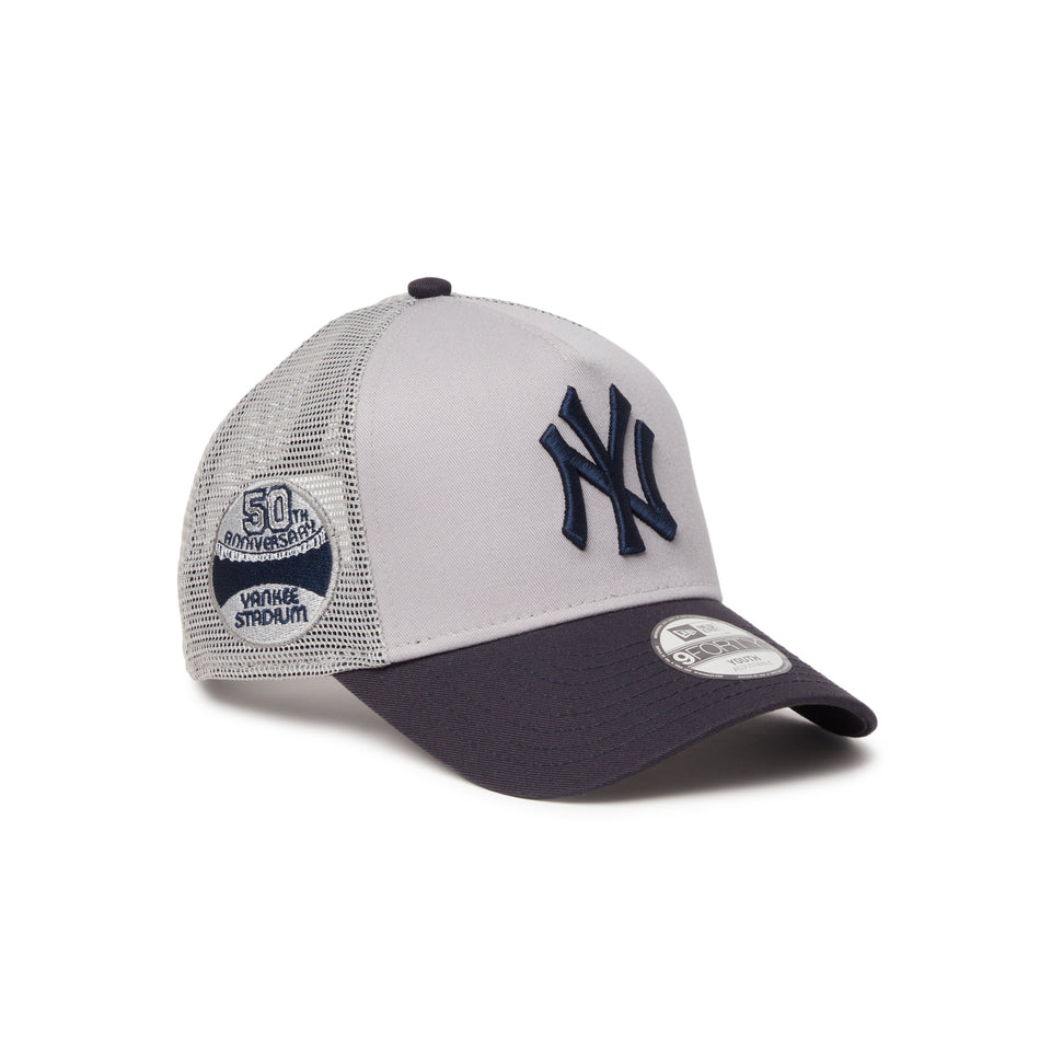 キッズ Youth 9FORTY A-Frame トラッカー ニューヨーク・ヤンキース MLB Side Patch グレー/ネイビー | NEW ERA ニューエラ公式オンラインストア