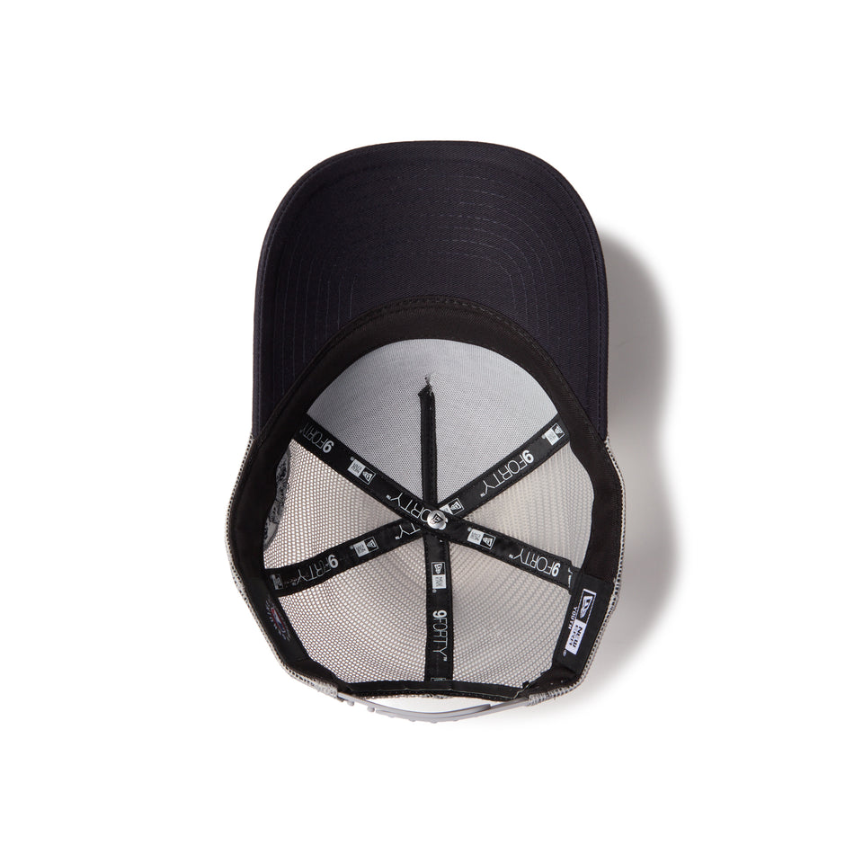 キッズ Youth 9FORTY A-Frame トラッカー ニューヨーク・ヤンキース MLB Side Patch グレー/ネイビー | NEW ERA ニューエラ公式オンラインストア