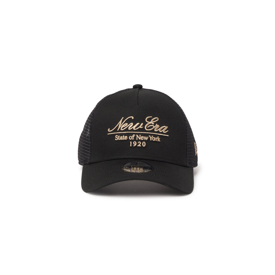 キッズ Youth 9FORTY A-Frame トラッカー Classic Script ブラック | NEW ERA ニューエラ公式オンラインストア
