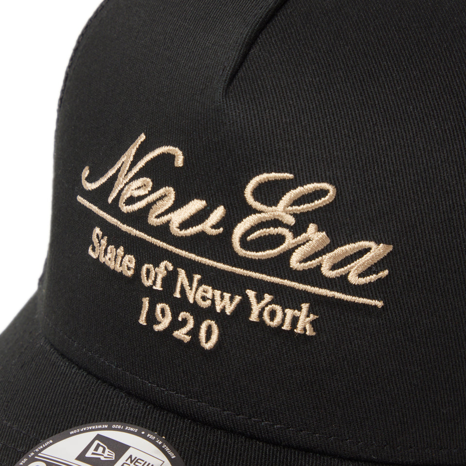キッズ Youth 9FORTY A-Frame トラッカー Classic Script ブラック | NEW ERA ニューエラ公式オンラインストア