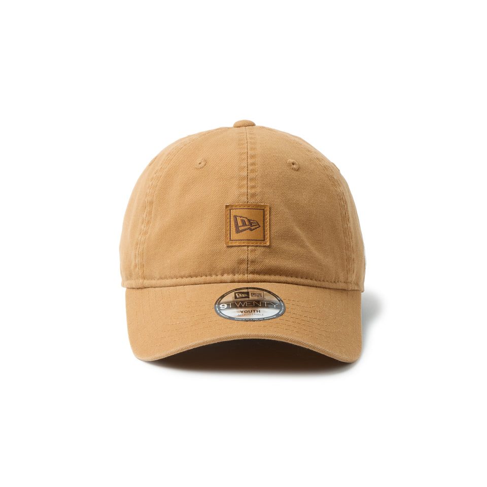 キッズ Youth 9TWENTY フラッグロゴ ウーブンパッチ Washed Duck ライトブロンズ | NEW ERA ニューエラ公式オンラインストア