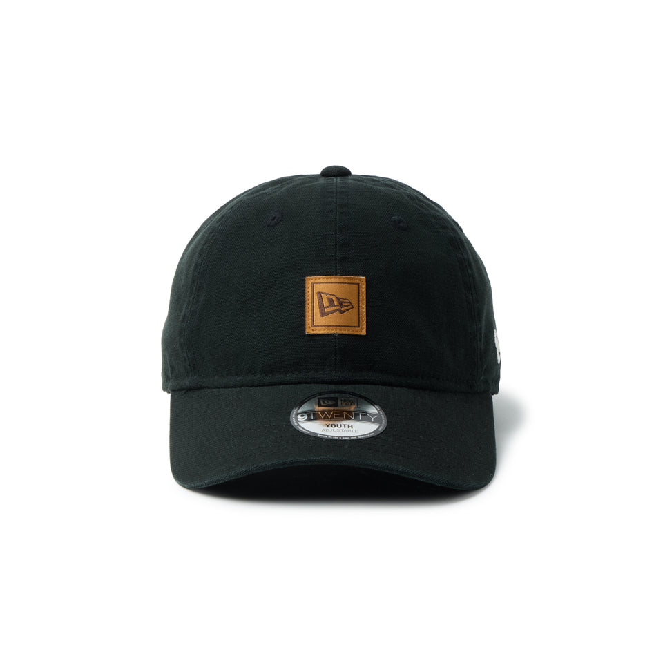 キッズ Youth 9TWENTY フラッグロゴ ウーブンパッチ Washed Duck ブラック | NEW ERA ニューエラ公式オンラインストア