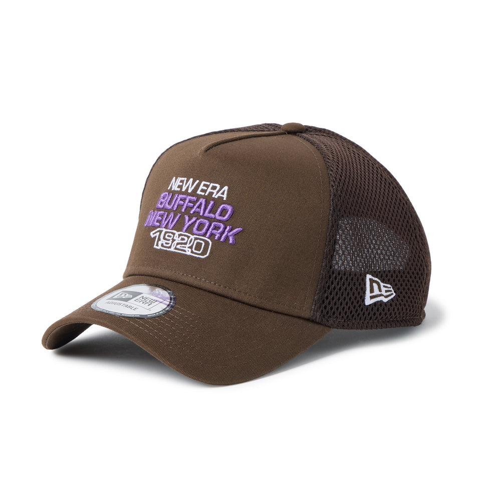 9FORTY A-Frame トラッカー Spacer Trucker Buffalo.NENY1920 ウォルナット｜アウトドア | NEW ERA ニューエラ公式オンラインストア