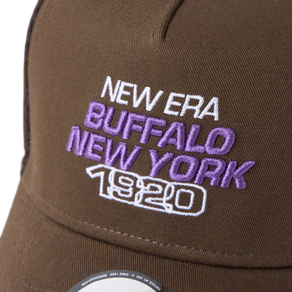 9FORTY A-Frame トラッカー Spacer Trucker Buffalo.NENY1920 ウォルナット｜アウトドア | NEW ERA ニューエラ公式オンラインストア