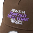 9FORTY A-Frame トラッカー Spacer Trucker Buffalo.NENY1920 ウォルナット｜アウトドア | NEW ERA ニューエラ公式オンラインストア