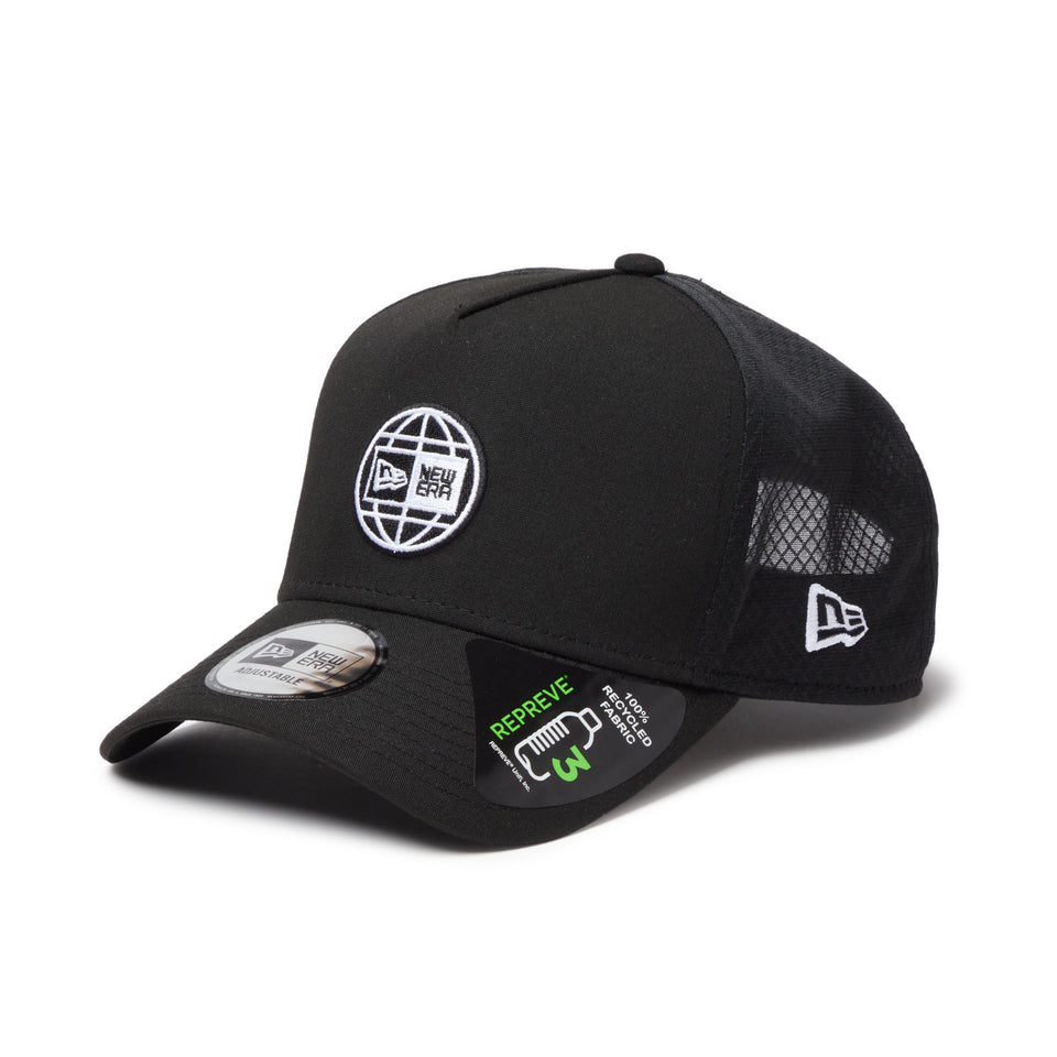 9FORTY A-Frame トラッカー REPREVE ニュートラッカーメッシュ ボックスロゴ ブラック｜アウトドア | NEW ERA ニューエラ公式オンラインストア