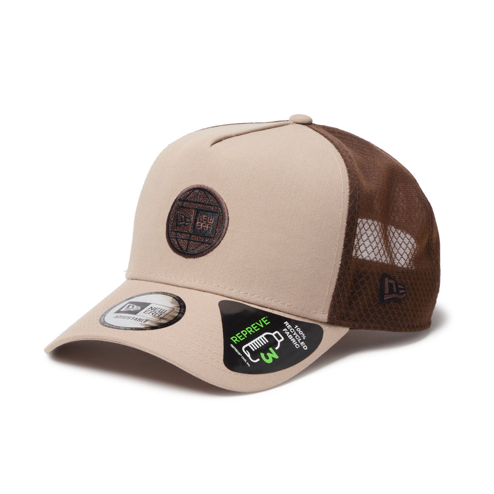 9FORTY A-Frame トラッカー REPREVE ニュートラッカーメッシュ ボックスロゴ アッシュブラウン｜アウトドア | NEW ERA ニューエラ公式オンラインストア