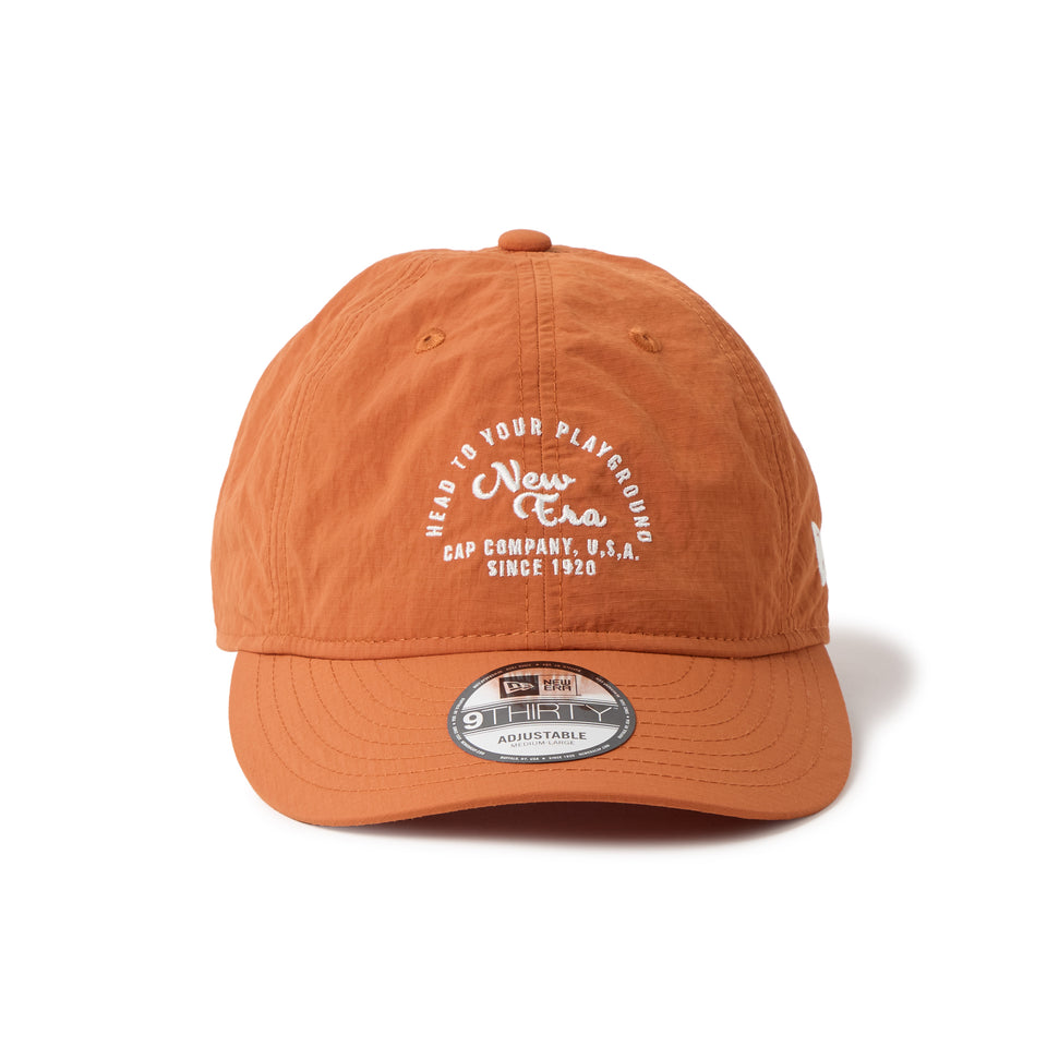 9THIRTY Recycle Rip Stop アーチロゴ ラストオレンジ｜アウトドア | NEW ERA ニューエラ公式オンラインストア