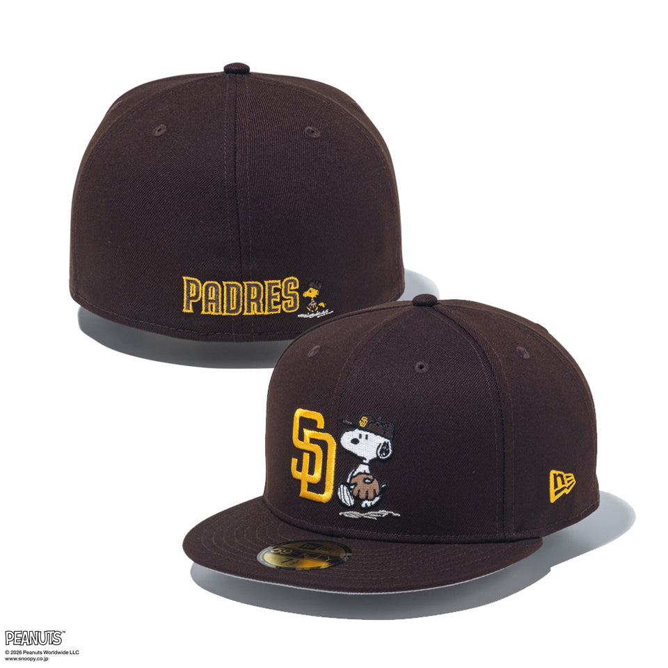 59FIFTY PEANUTS サンディエゴ・パドレス バーントウッド
