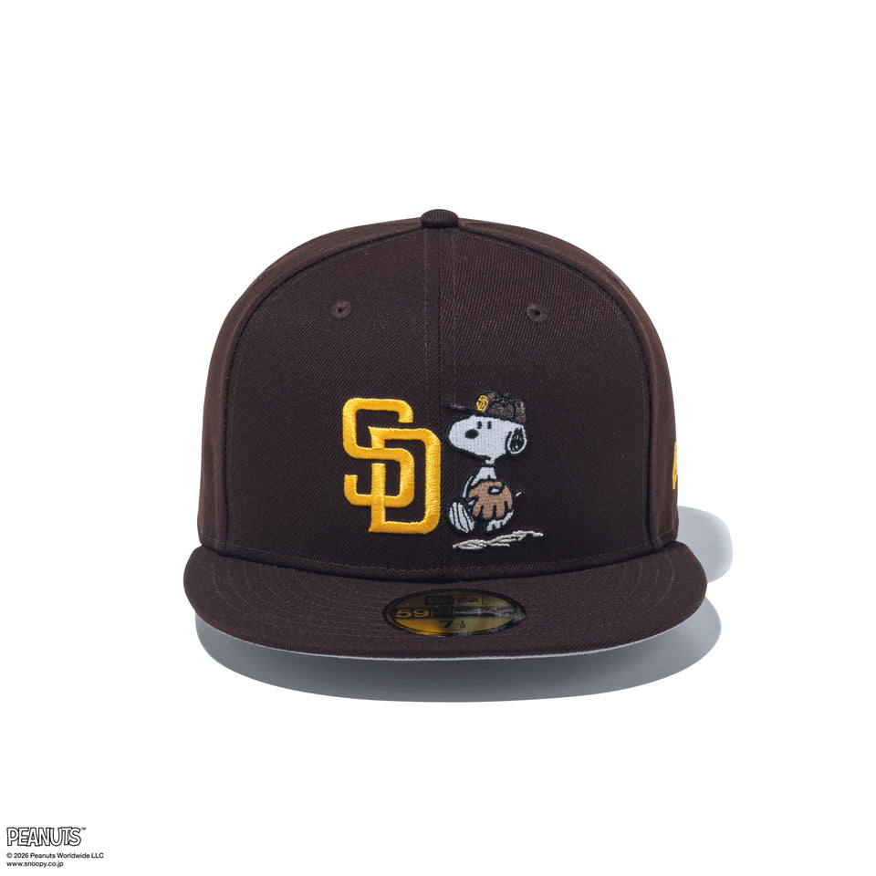 59FIFTY PEANUTS サンディエゴ・パドレス バーントウッド