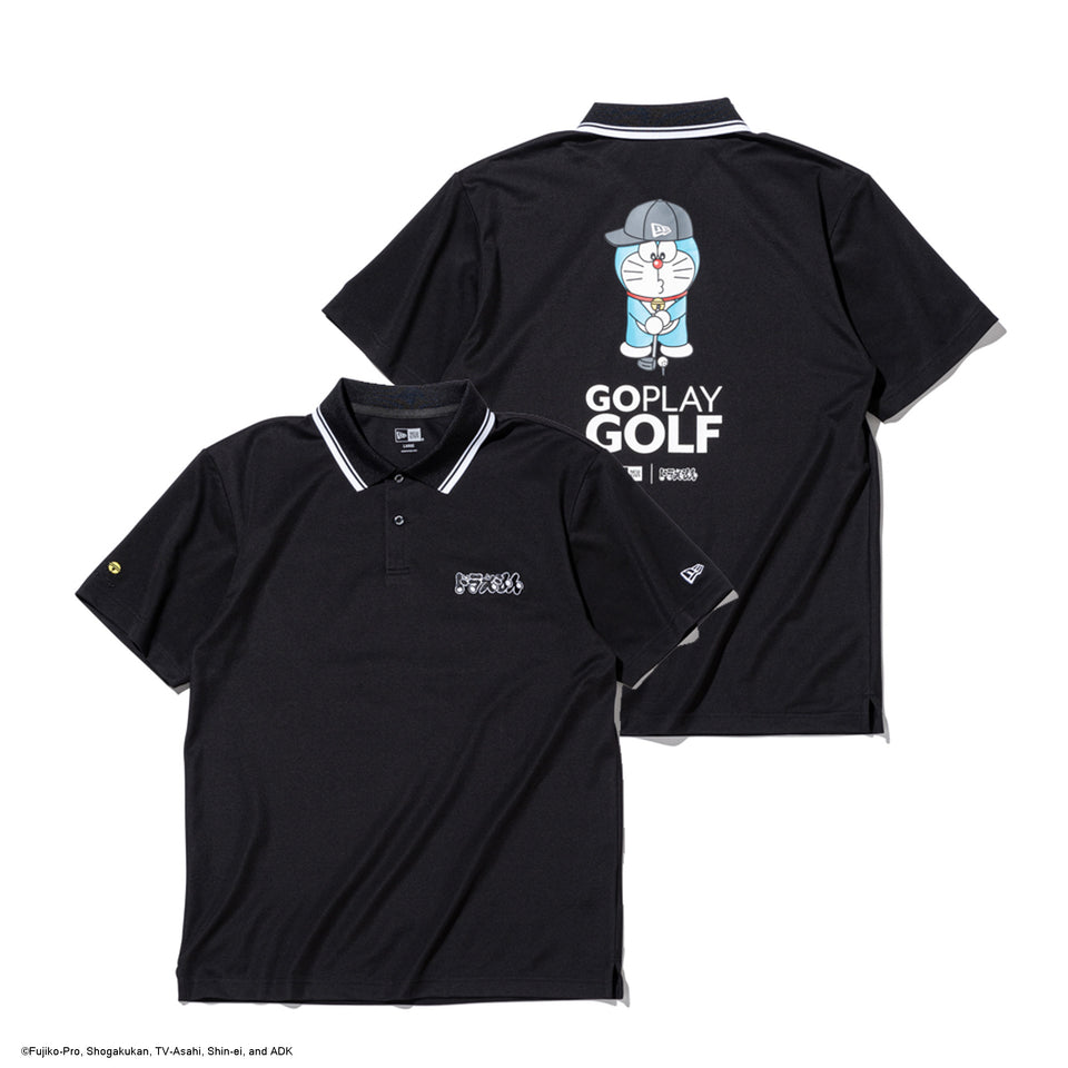半袖 鹿の子 ポロシャツ ドラえもん GO PLAY GOLF ブラック | ゴルフ | NEW ERA ニューエラ公式オンラインストア