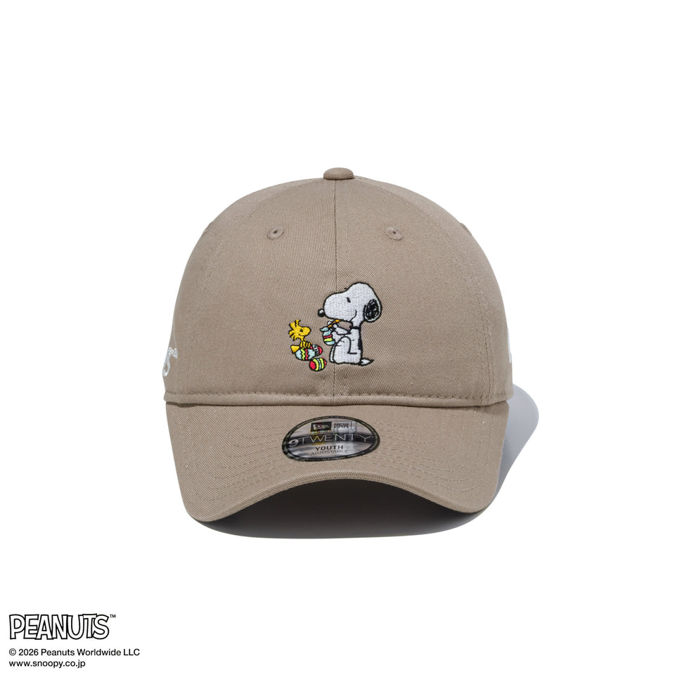 キッズ Youth 9TWENTY PEANUTS ピーナッツ EASTER スヌーピー ウッドストック アッシュブラウン | NEW ERA ニューエラ公式オンラインストア