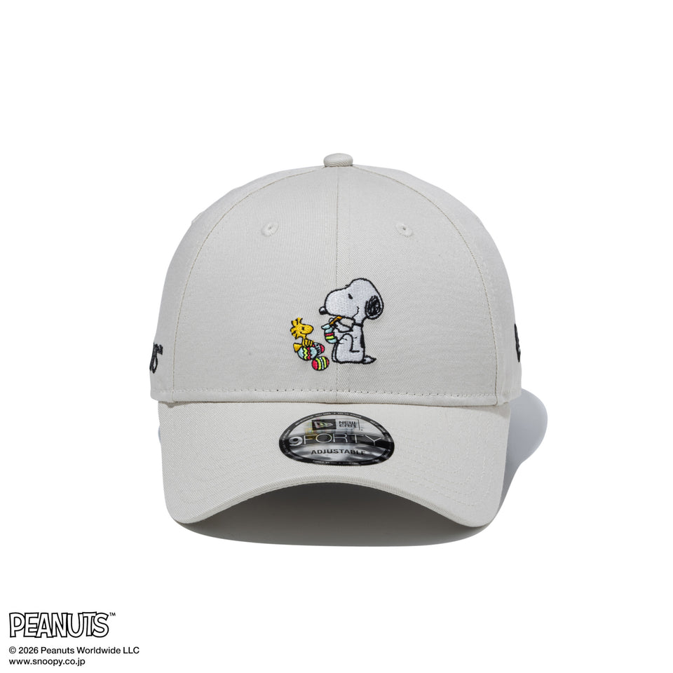 9FORTY PEANUTS ピーナッツ EASTER スヌーピー ウッドストック アイボリー | NEW ERA ニューエラ公式オンラインストア