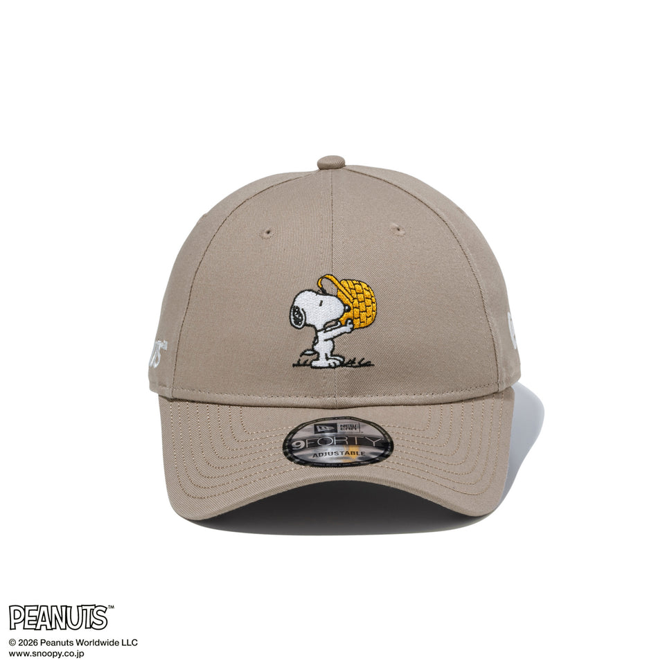 9FORTY PEANUTS ピーナッツ EASTER スヌーピー ウッドストック アッシュブラウン | NEW ERA ニューエラ公式オンラインストア