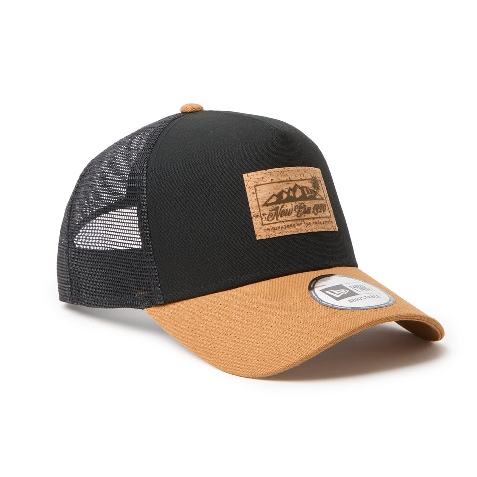 9FORTY A-Frame Trucker Cork Patch コルクパッチ ブラック/ライトブロンズ | アウトドア | NEW ERA ニューエラ公式オンラインストア