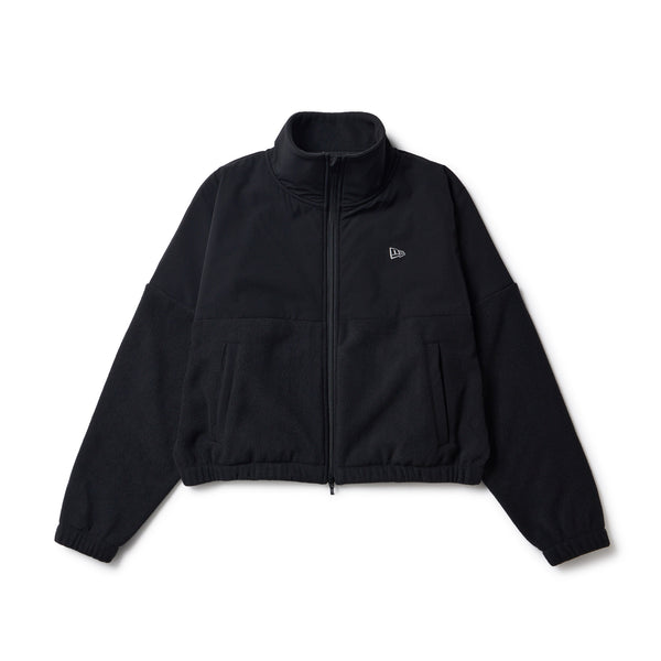 Women's ナイロン フリース フルジップ ジャケット ブラック｜パフォーマンスアパレル | NEW ERA ニューエラ公式オンラインストア