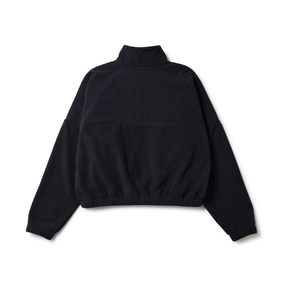 Women's ナイロン フリース フルジップ ジャケット ブラック｜パフォーマンスアパレル | NEW ERA ニューエラ公式オンラインストア