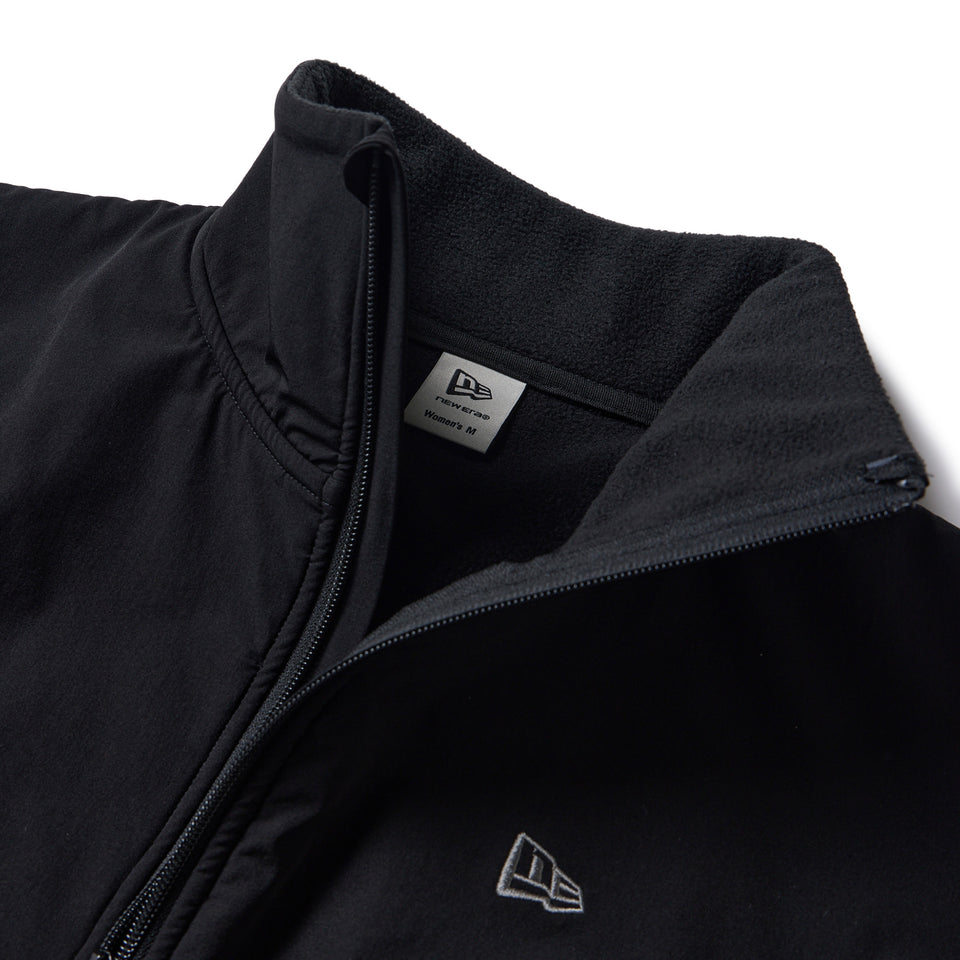 Women's ナイロン フリース フルジップ ジャケット ブラック｜パフォーマンスアパレル | NEW ERA ニューエラ公式オンラインストア