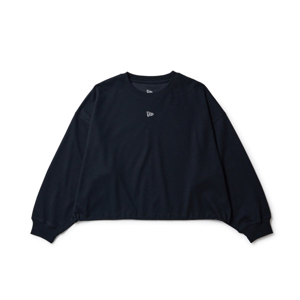 Women's 長袖 サイド ドローストリング Tシャツ ブラック｜パフォーマンスアパレル | NEW ERA ニューエラ公式オンラインストア