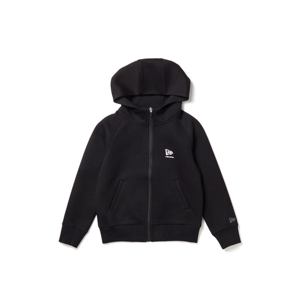 キッズ Youth テックスウェット フルジップ フーディ ブランドネームロゴ ブラック｜パフォーマンスアパレル | NEW ERA ニューエラ公式オンラインストア