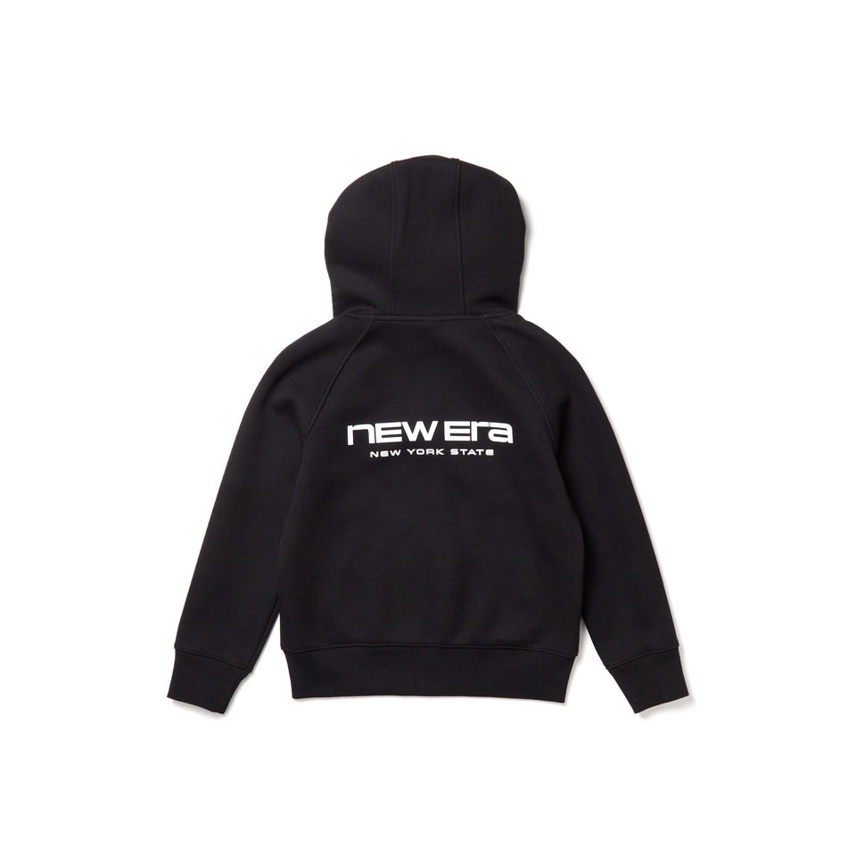 キッズ Youth テックスウェット フルジップ フーディ ブランドネームロゴ ブラック｜パフォーマンスアパレル | NEW ERA ニューエラ公式オンラインストア