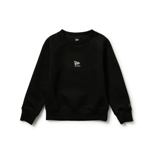 キッズ Youth テックスウェット クルーネック ブランドネームロゴ ブラック｜パフォーマンスアパレル | NEW ERA ニューエラ公式オンラインストア